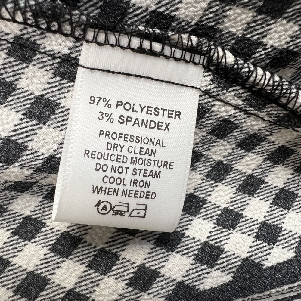 Kiyonna Kimono Womens 2X Cardigan Black White Checked Stripe Artsy - Picture 10 of 15